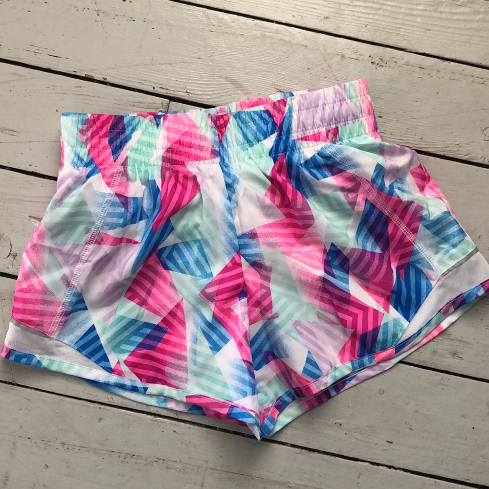 Girls Multicolor Running Shorts 10-12
